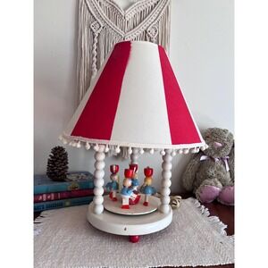 1960s Child's Rotating Musical Lamp March of the Wooden Soldiers (4067)